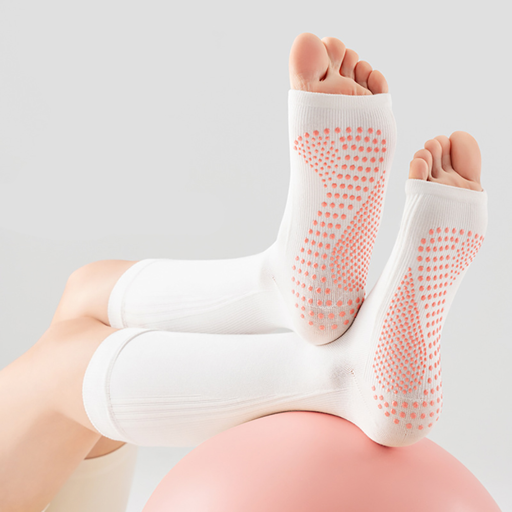 Medias Para Pilates Y Yoga - 전문용, 발가락이 드러나는 요가 양말, 여성용,
